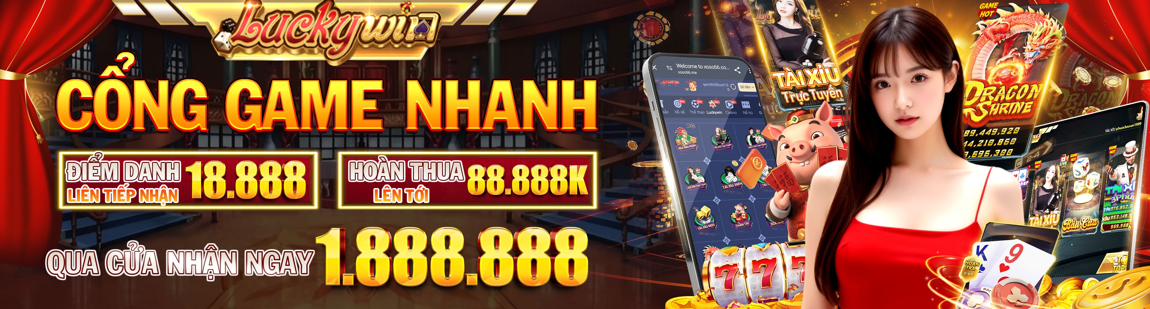 Hình ảnh quảng cáo của hot789 hiển thị nền tảng và các lợi ích